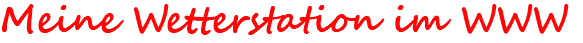 Meine Wetterstation im WWW